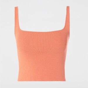 Scanlan Theodore Crepe Knit Camisole in coral